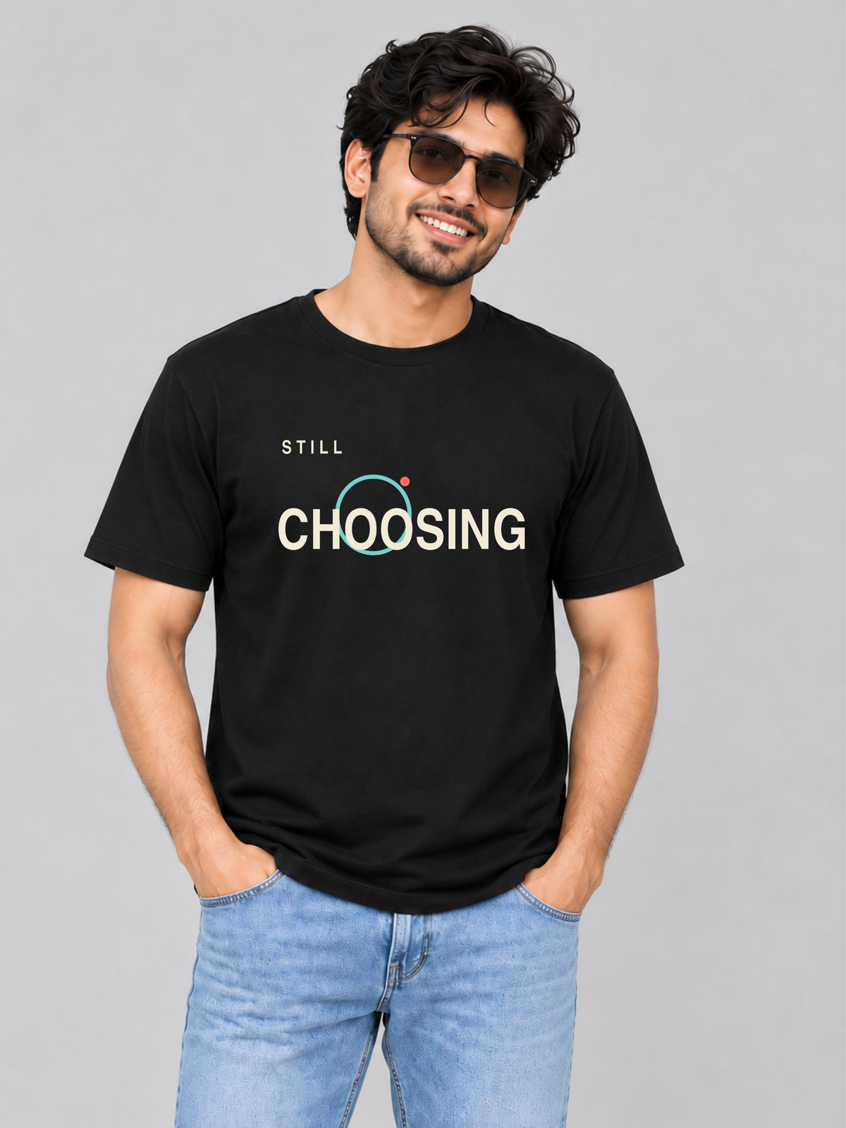 Still Chosen Couple T Shirts - man black front product